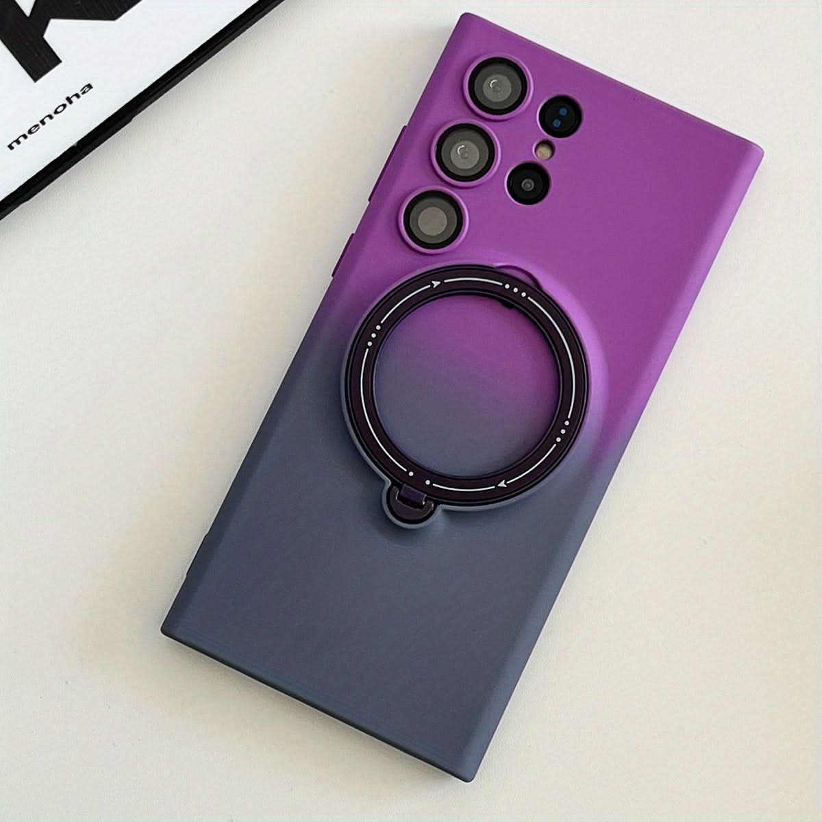 Retro Magnetic Case with Lens Protector for Samsung Galaxy S23 Series