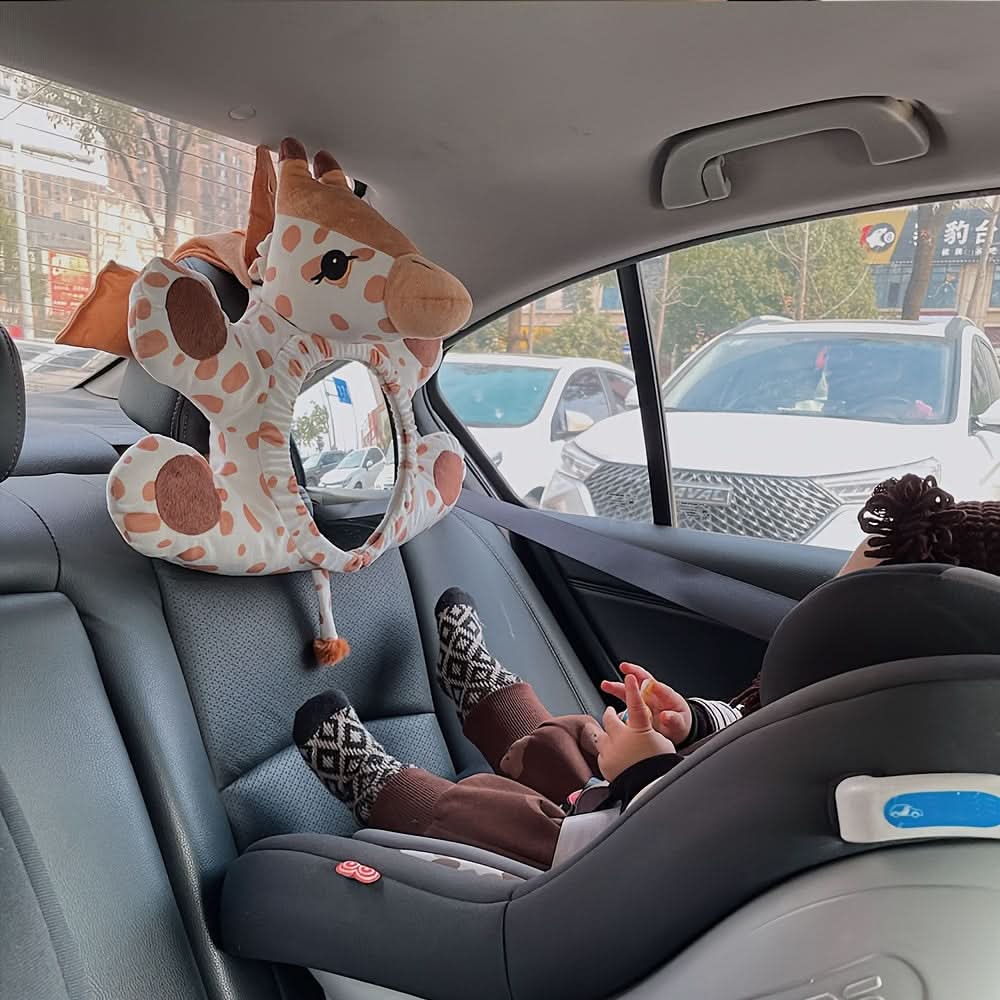 Reverse Viewing Safety Mirror for Baby Car Seat - Large Doll Rearview Basket Mirror