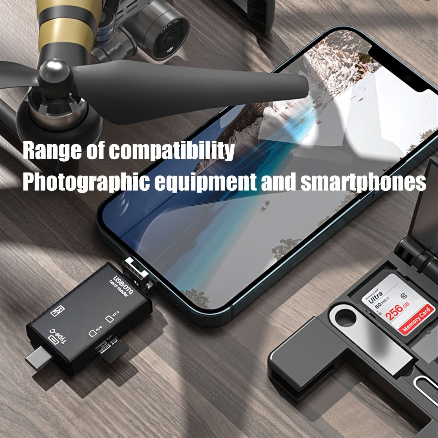 7-in-1 OTG Card Reader for Smart Devices