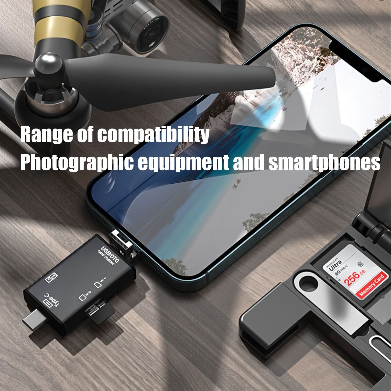 7-in-1 OTG Card Reader for Smart Devices