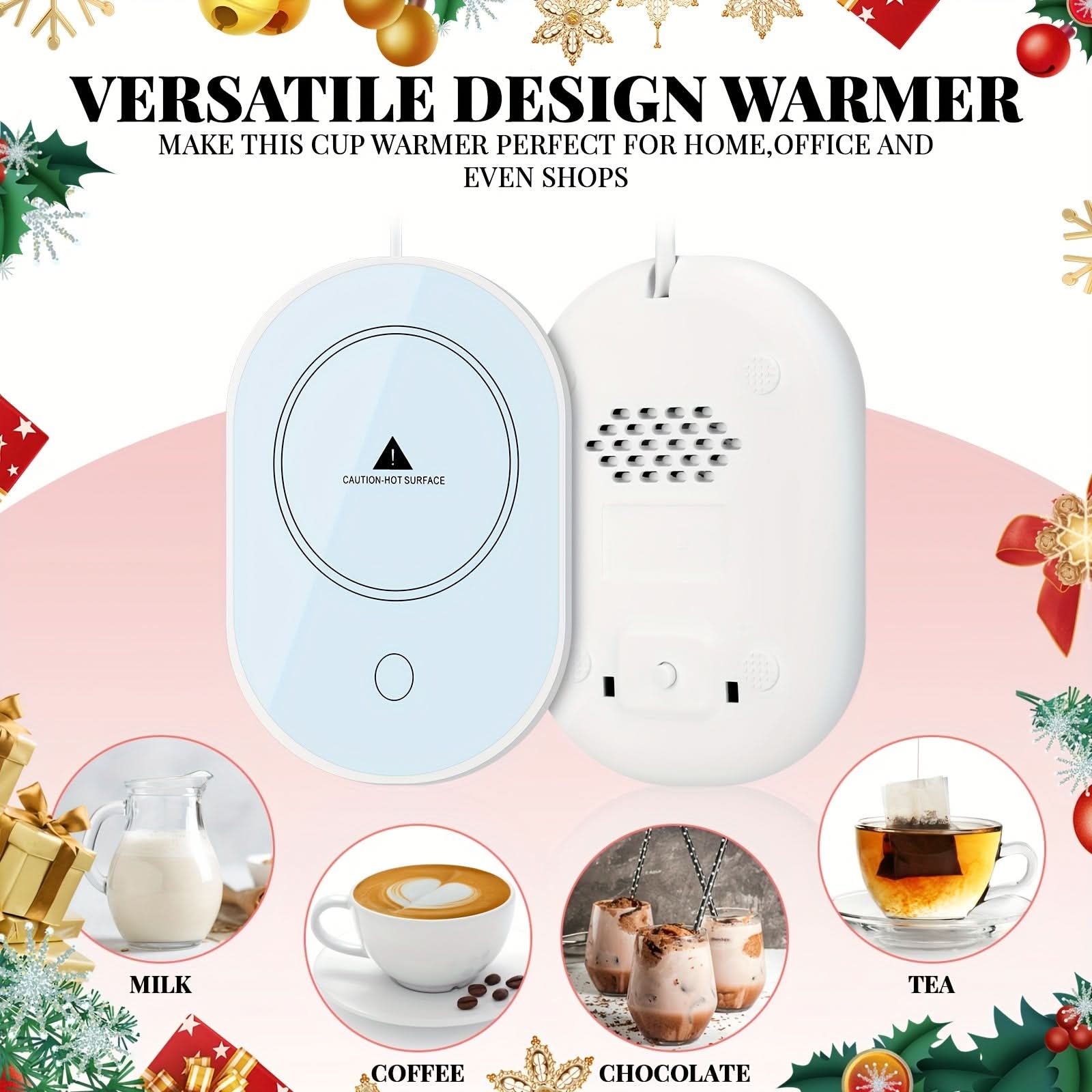 4-Pack Smart Coffee Warmer – Auto Shut Off, Gravity Induction