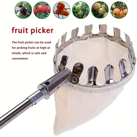 Premium White Textile High-Reach Fruit Pickers for Easy Harvesting