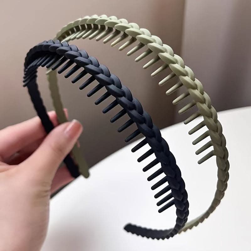 Solid Color Non-Slip Braided Head Band – Trendy Hair Hoop
