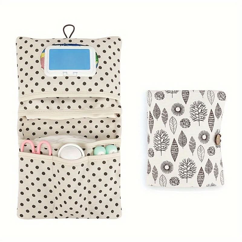 Portable Diaper Bag with Wipes Dispenser