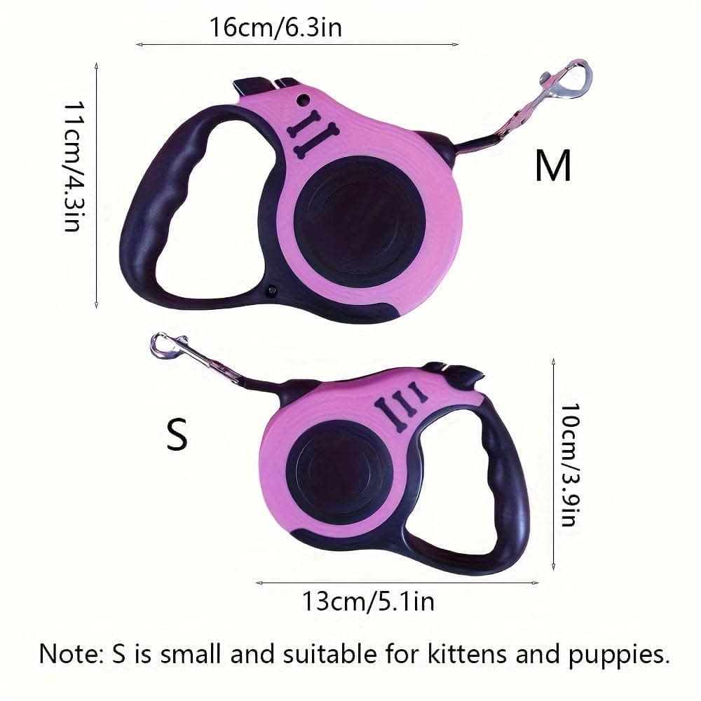 Heavy-Duty Retractable Dog Leash with Handle