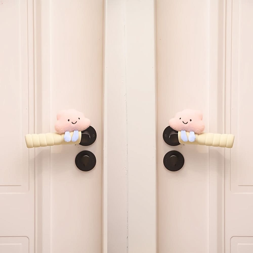 Anti-Static Cloud Door Handle Gloves – Cute Bedroom Door Protection Cover