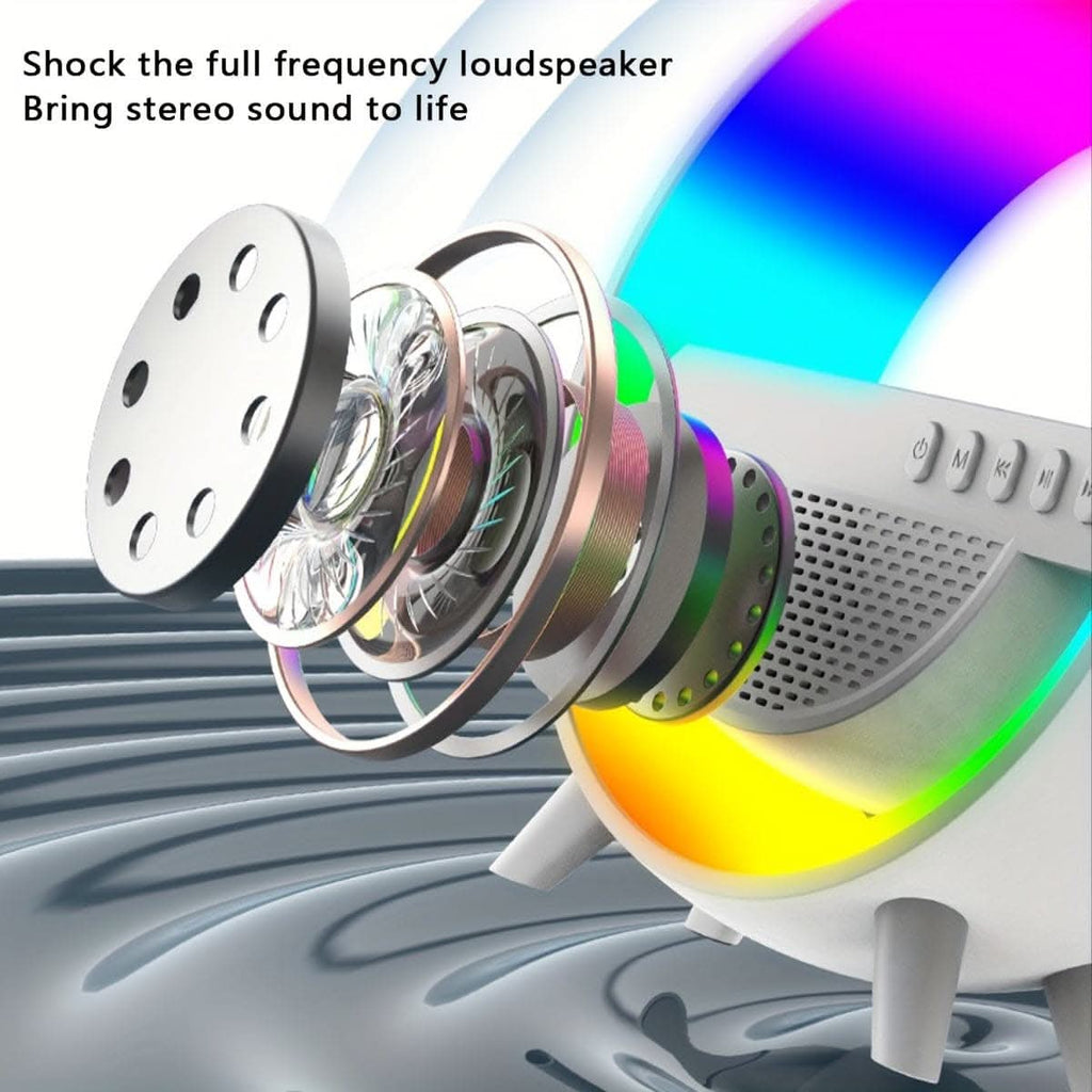 Wireless Smart Light Speaker -Sleep Alarm Clock with Mobile Phone Wireless Charging
