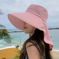 Women’s Sun Protection Bucket Hat with Ponytail Hole