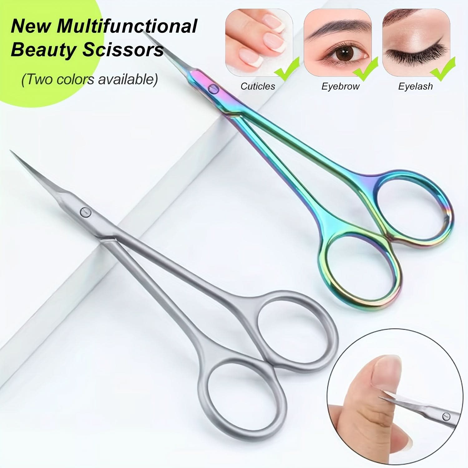 3pcs Professional Stainless Steel Cuticle Scissors