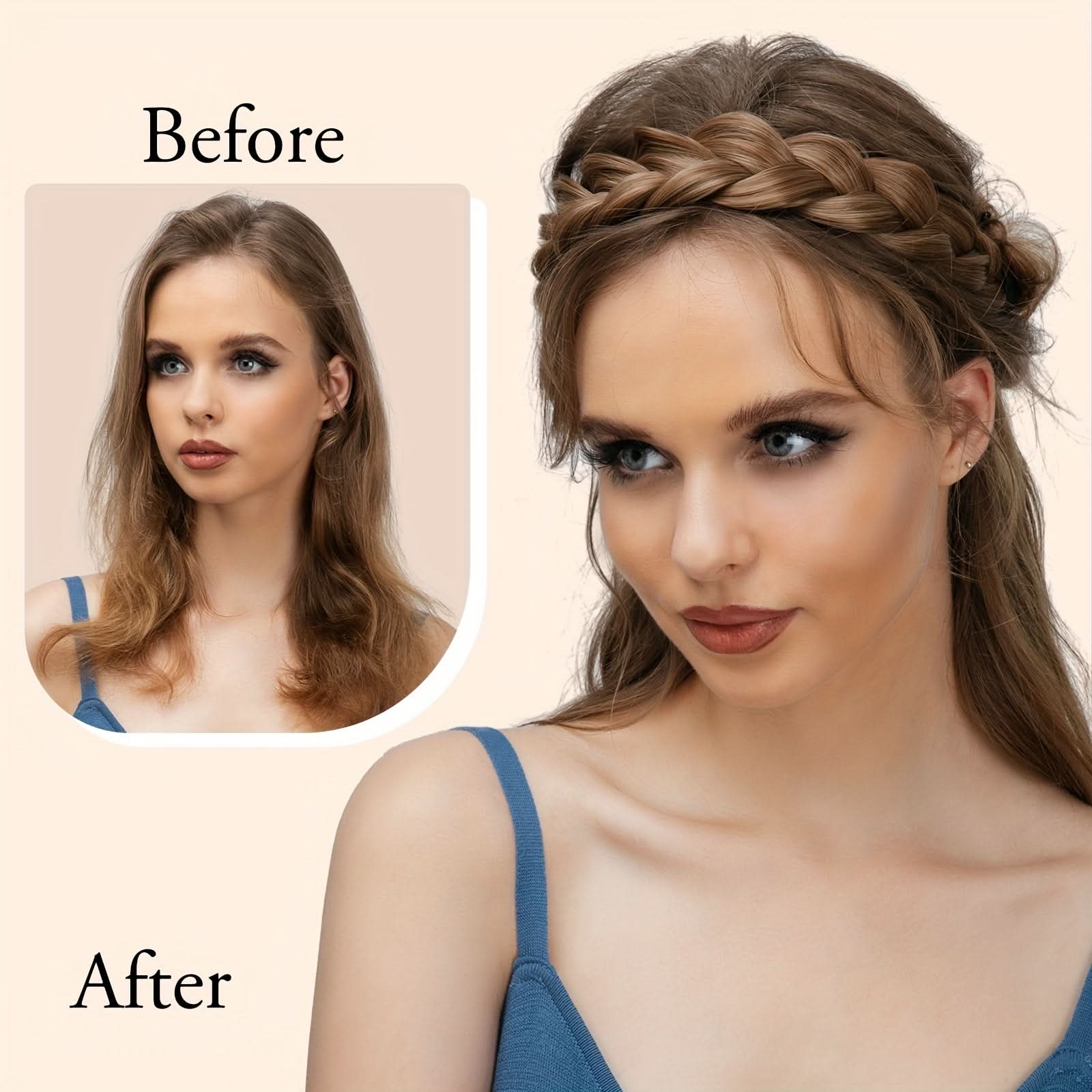 Stylish Adjustable Braided Headband for Women
