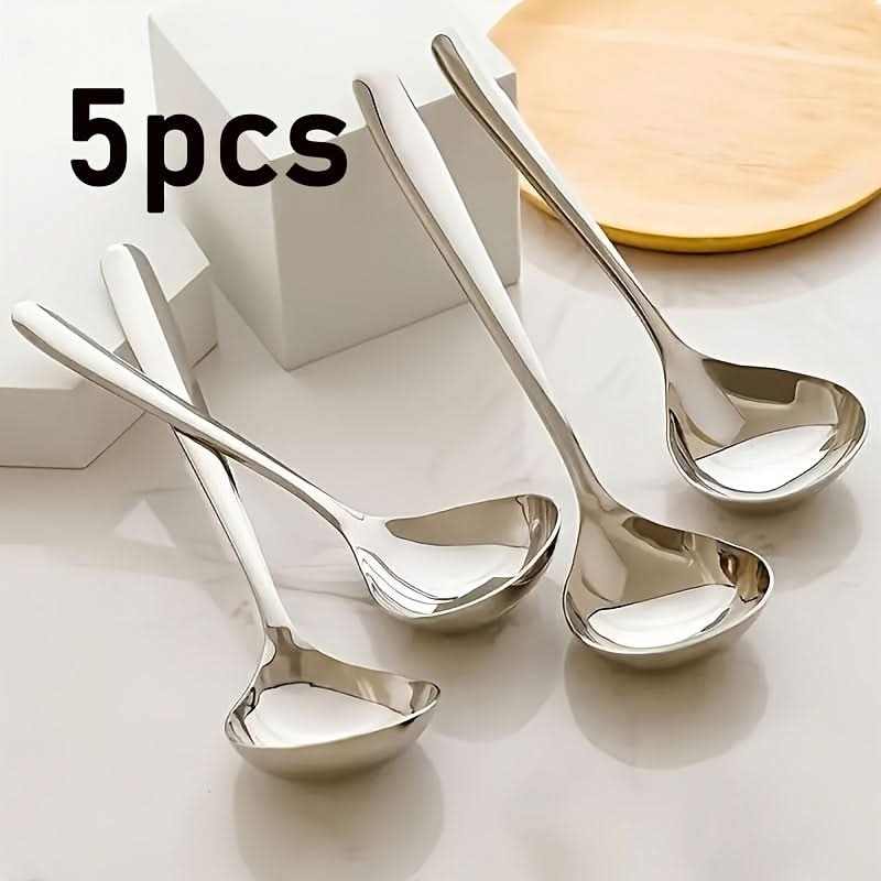 5-Piece Stainless Steel Serving Spoon Set