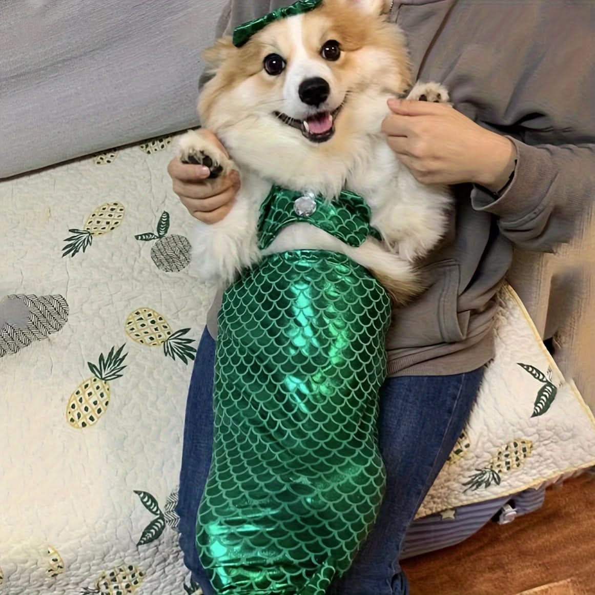Adorable Cat Mermaid Costume for Small Pets