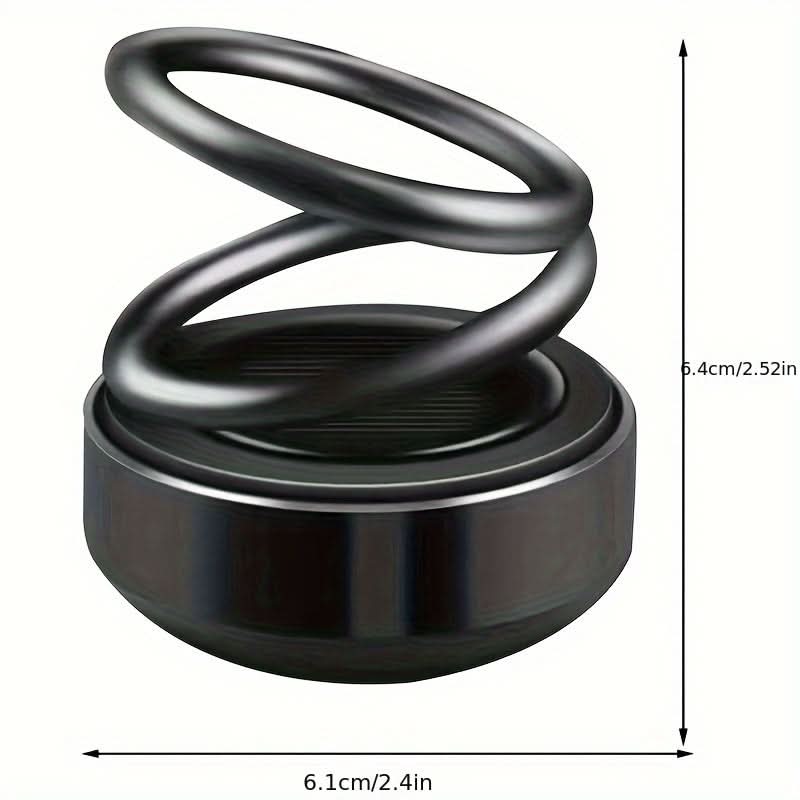 Solar-Powered Rotating Car Air Freshener – 3-Piece Hanging Aromatherapy Set