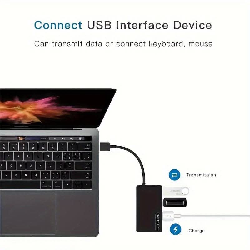4-Port USB 3.0 Splitter Hub - High-Speed Charging Adapter