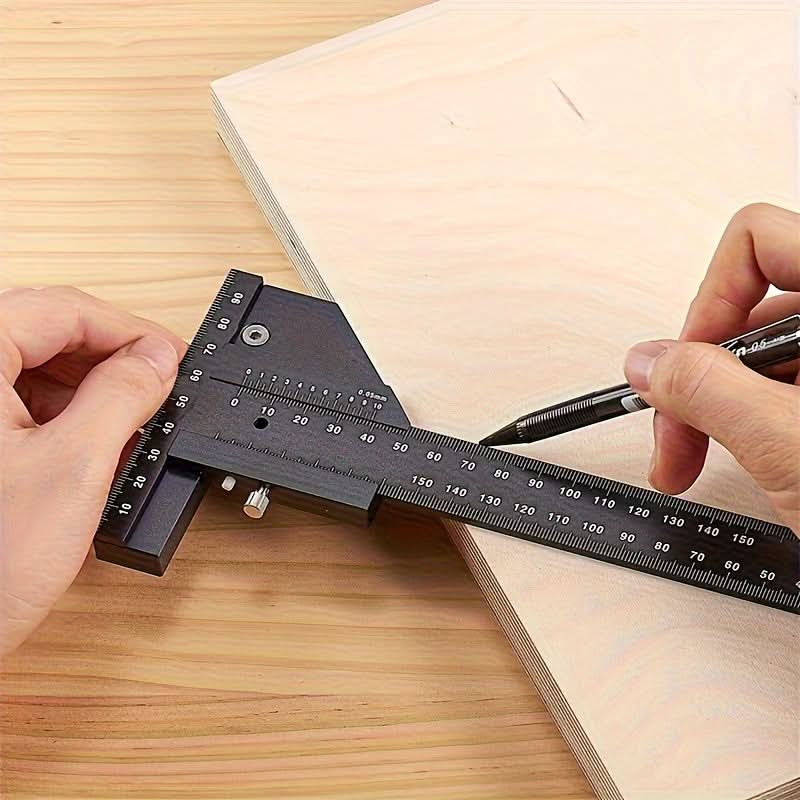 Aluminum T-Square Woodworking Scribing Ruler
