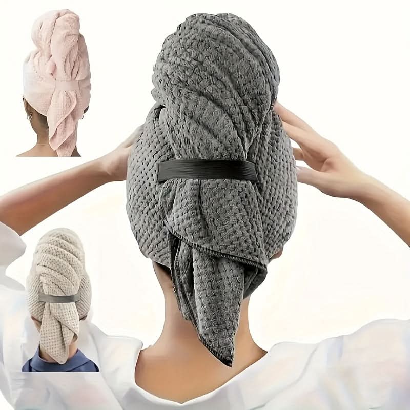 Luxurious Quick-Dry Hair Turban Wrap