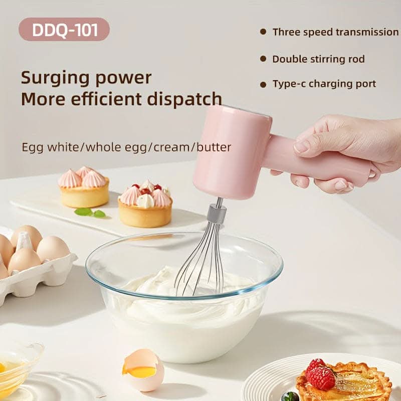 USB Charging Stainless Steel Whisk
