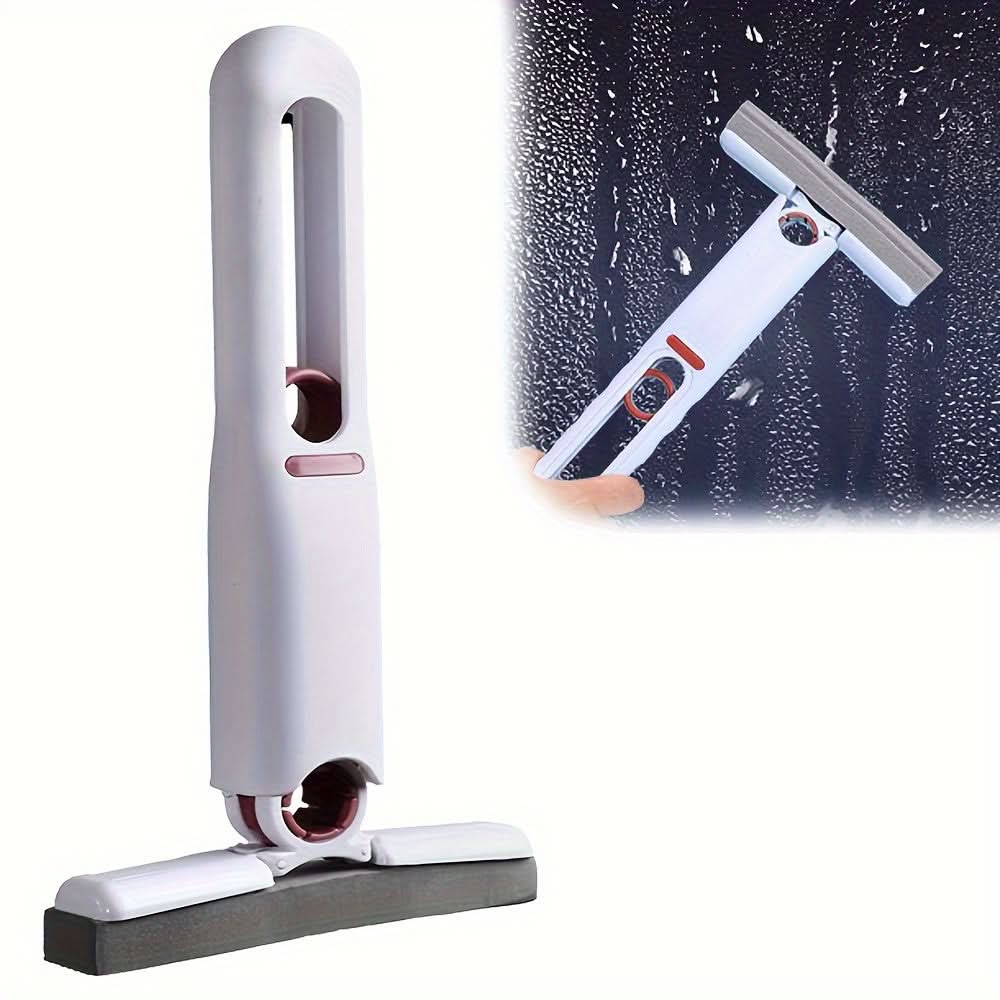 Compact Self-Wringing Mini Mop - Reusable & Absorbent for Home, Car, and Glass