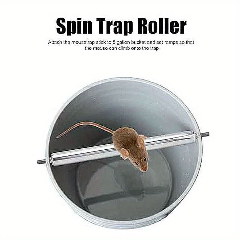 Stainless Steel Roller Mouse Trap – Reusable, No Electricity, Easy Installation