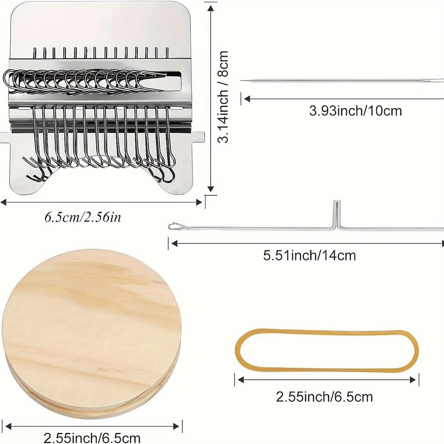 Mini Wooden Weaving Loom – DIY Fabric Craft Tool for Handmade Pet Clothing
