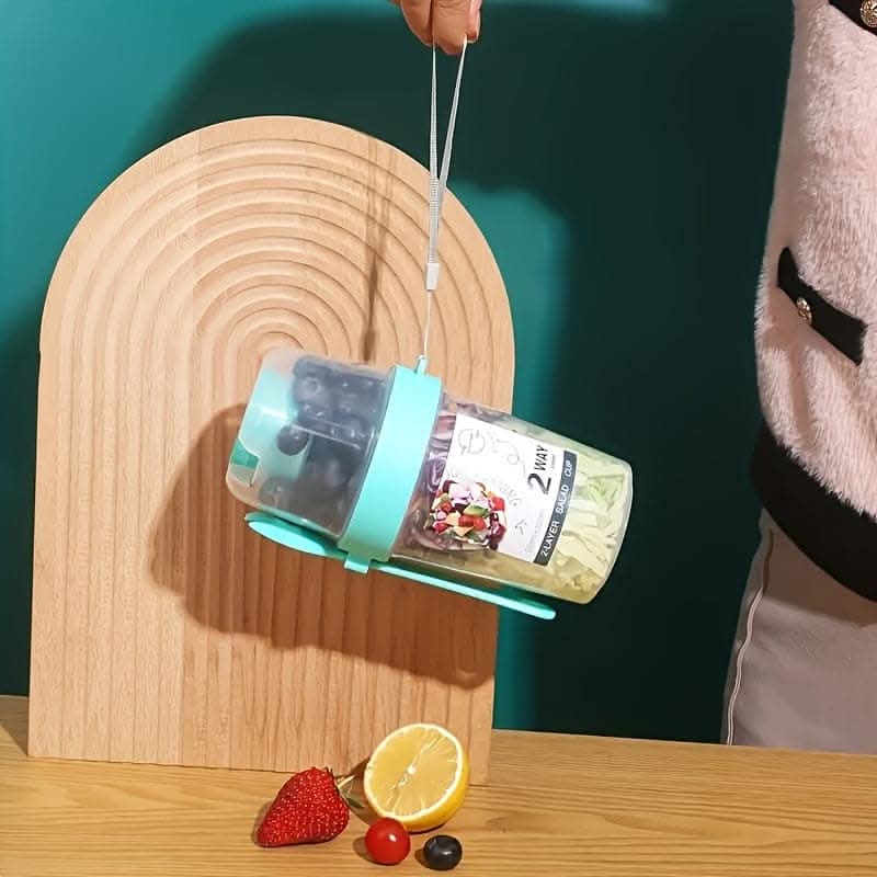 Salad Cup with Fork & Dressing Holder - Portable Salad Container