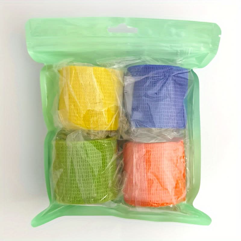 4-Pack Self-Adhesive Dog Paw Protectors – Comfortable Paw Bandages for Walking