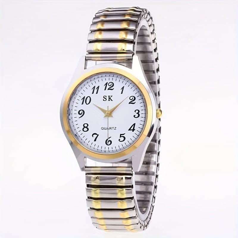 Vintage Round Pointer Quartz Watch – Classic Business Fashion