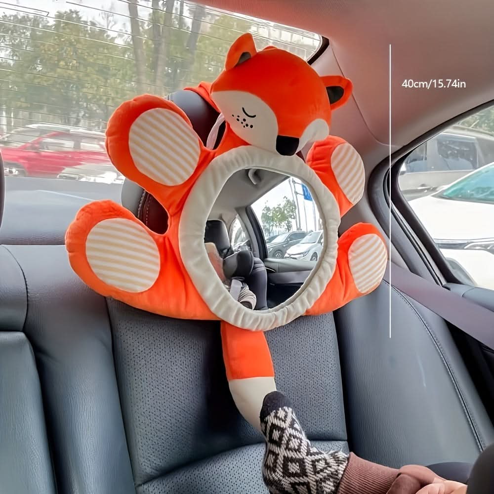 Reverse Viewing Safety Mirror for Baby Car Seat - Large Doll Rearview Basket Mirror