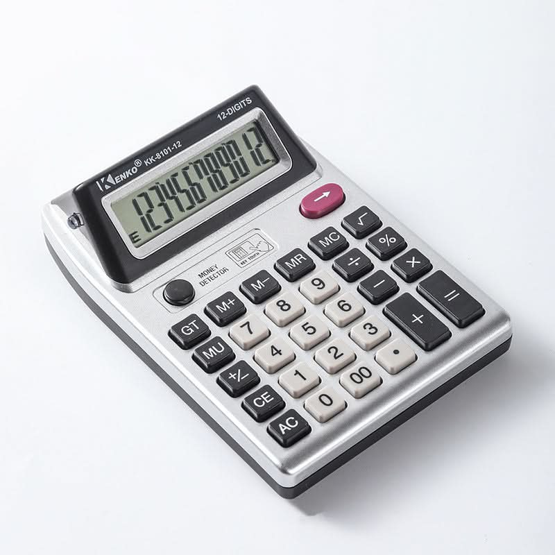 12-Digit Dual Display Desktop Calculator – LCD
