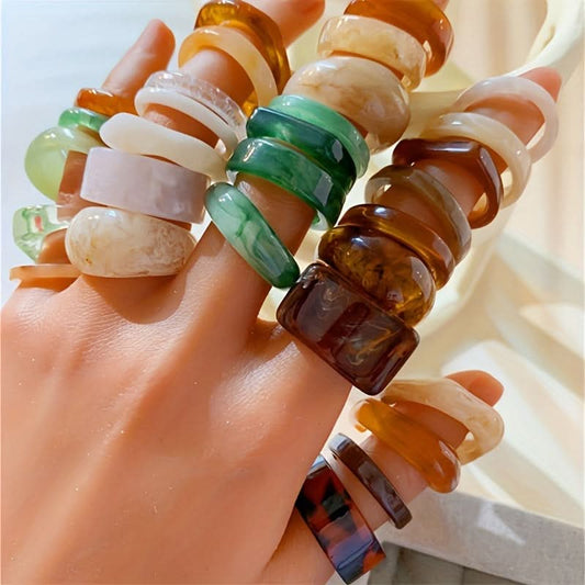 30pcs Vintage Ring Set
