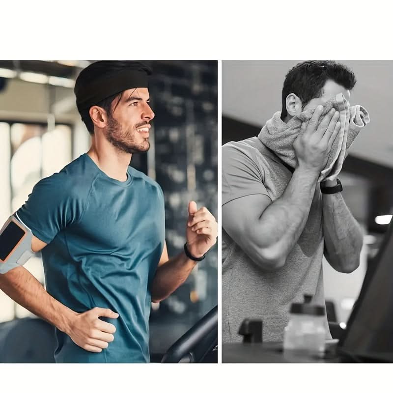 Breathable Mesh Sports Headbands for Men - 1/5 Pack