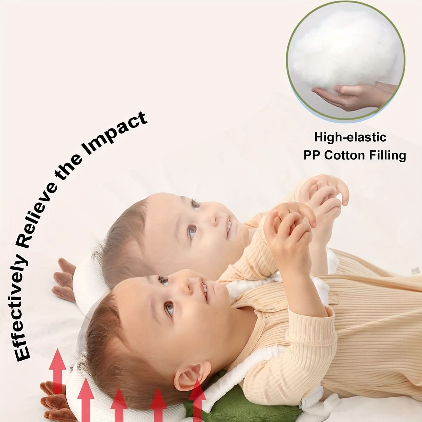 Cute Turtle Anti-Collision Pillow for Toddlers