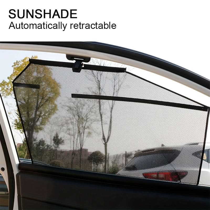 Retractable Car Sunshade Curtain – Easy-Roll Polyester Design for Side Window
