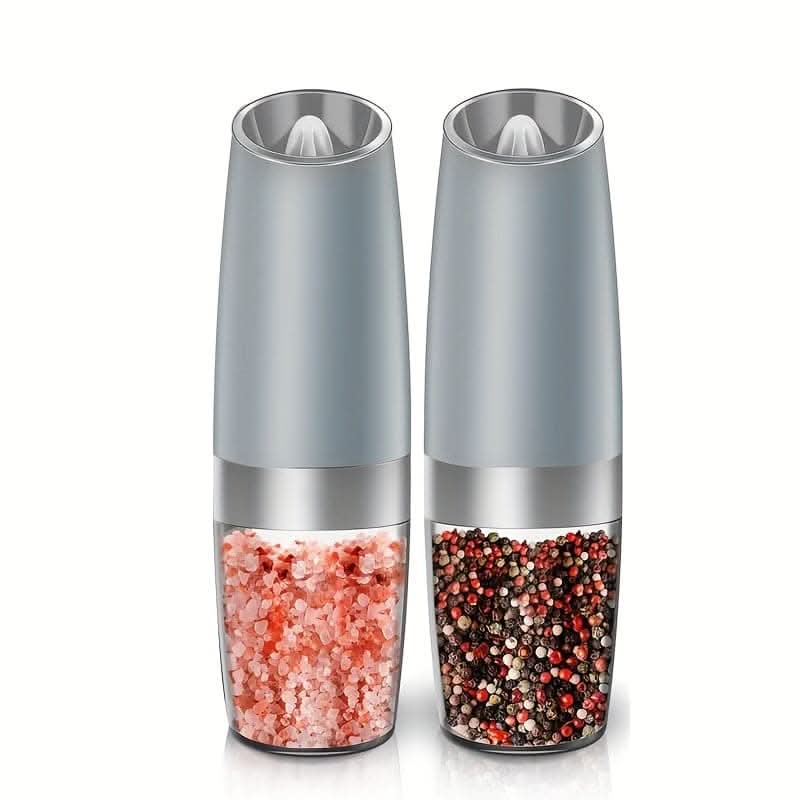 Electric Salt & Pepper Grinder Set – Adjustable, LED Light, Battery Operated