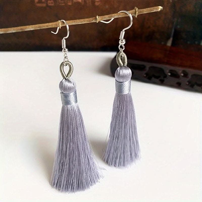 Colorful Tassel Dangle Earrings – Boho Ethnic Style