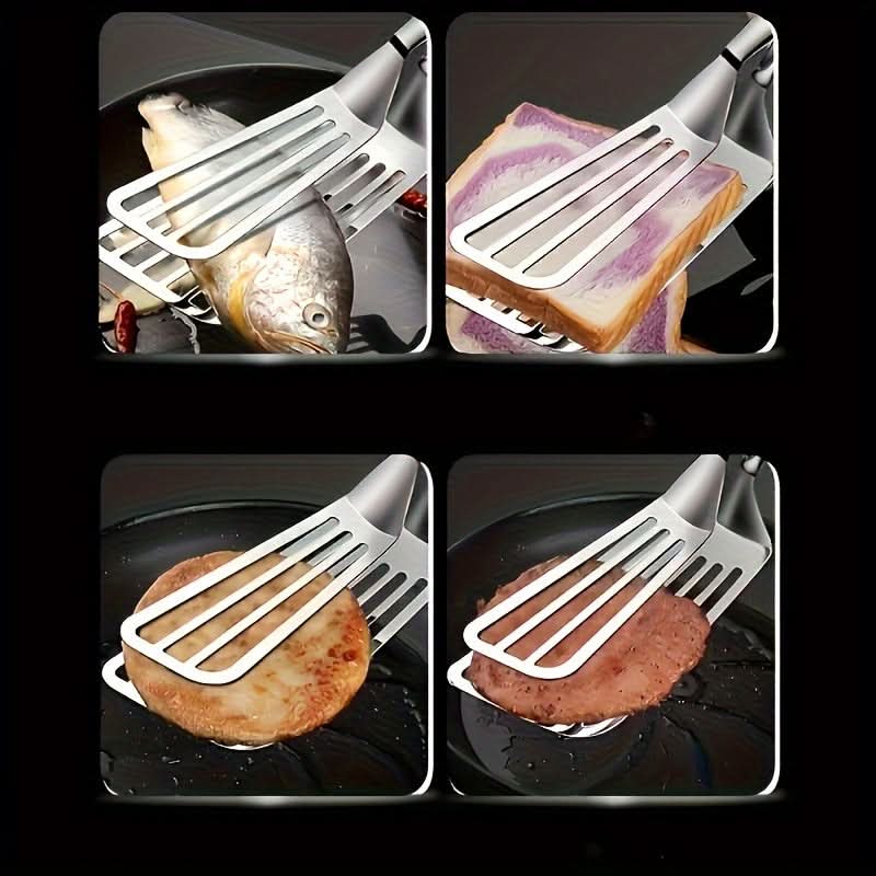 Premium Stainless Steel Serving Tongs for Kitchen