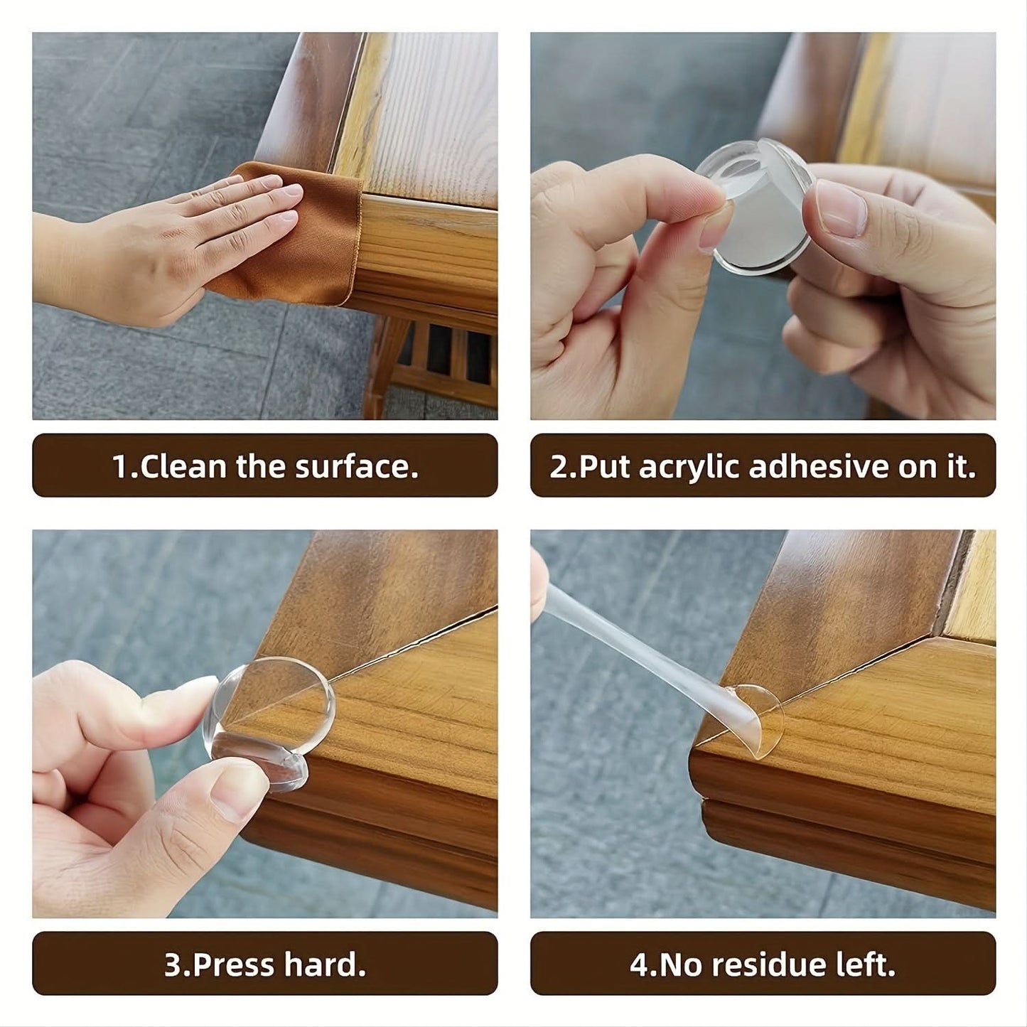 Pack of 12 Baby Furniture Edge & Corner Guards
