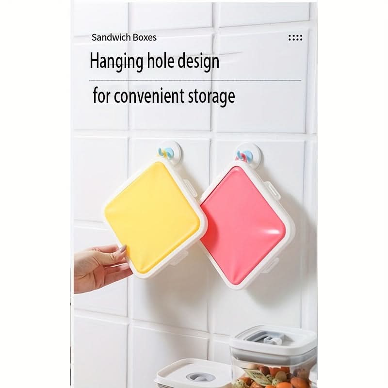 3pcs Reusable Silicone Sandwich Keeper Set (Random Colors)