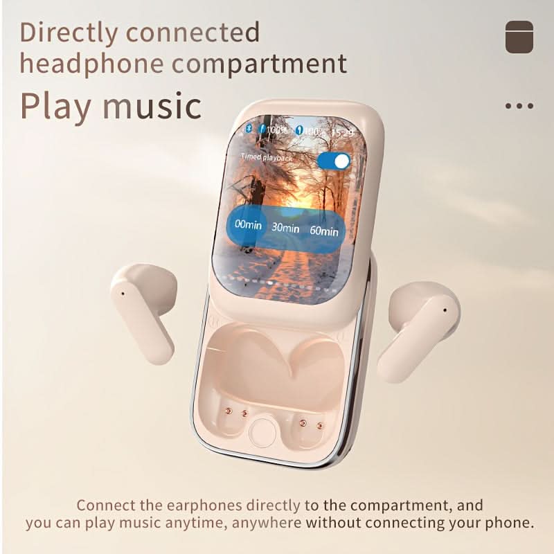 1 Pc Wireless Earbuds with Touch Control, Noise Cancellation