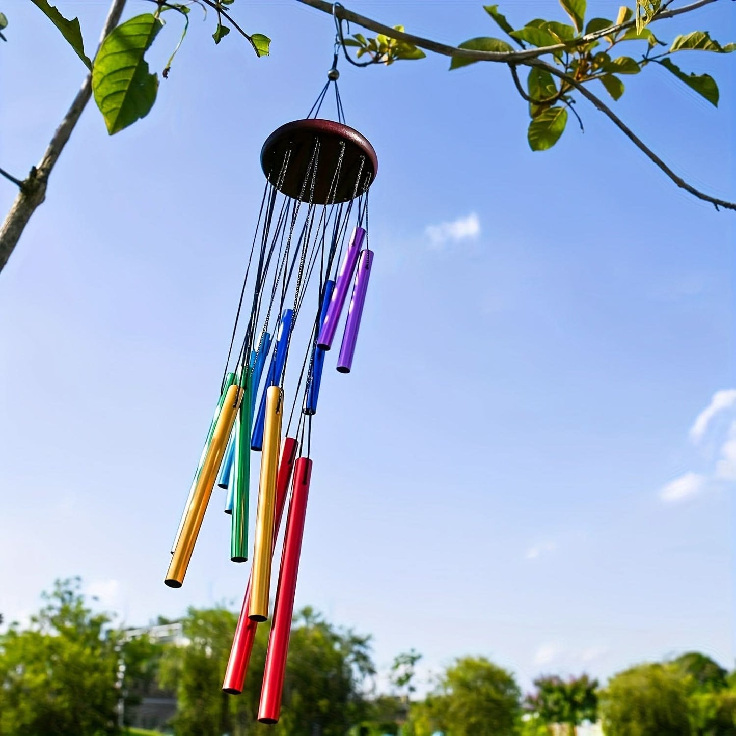 Eco-Friendly Wooden Wind Chime for Outdoor Harmony