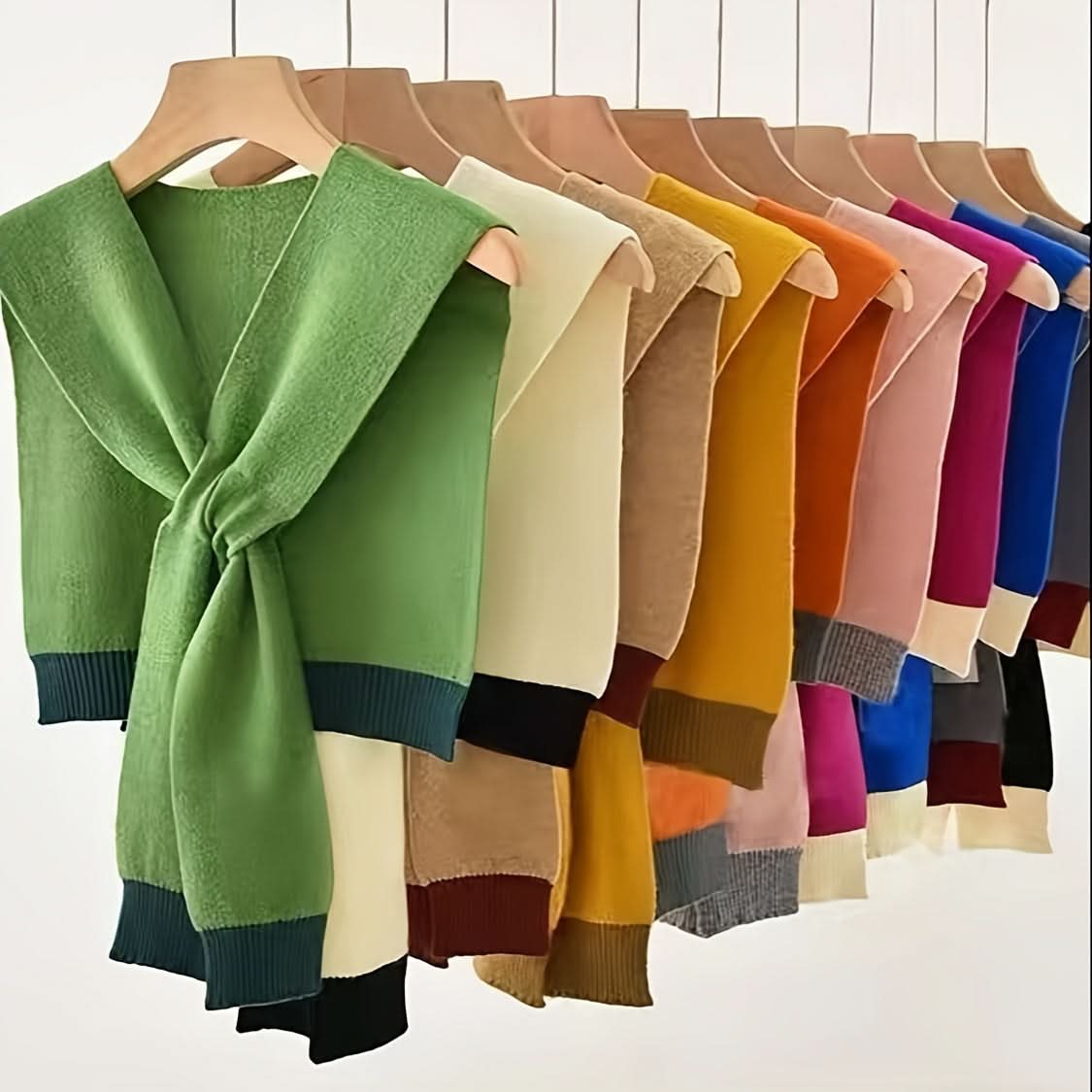 Luxurious Pashmina Shawl Wrap – Soft, Warm, Windproof Knit Scarf