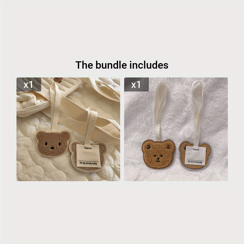 Adorable Bear Backpack Charm, Cute Keychain Accessory for School & Play