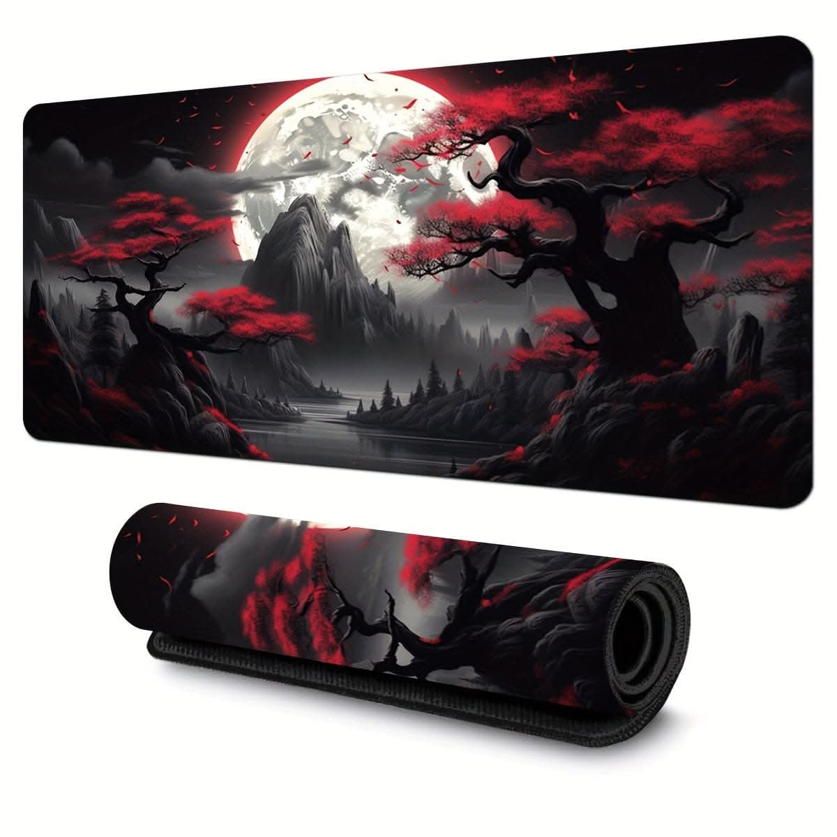 Lunar Eclipse Gaming Desk Mat - Large Mouse Pad