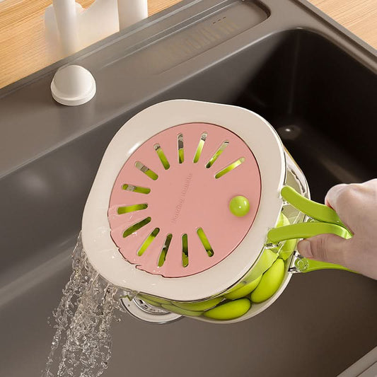 2-in-1 Expandable Fruit & Vegetable Strainer Basket