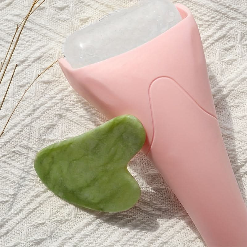 Cryotherapy Ice Roller & Gua Sha Facial Set