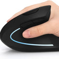 Wireless Ergonomic Vertical Mouse, 6-Button, Right-Handed