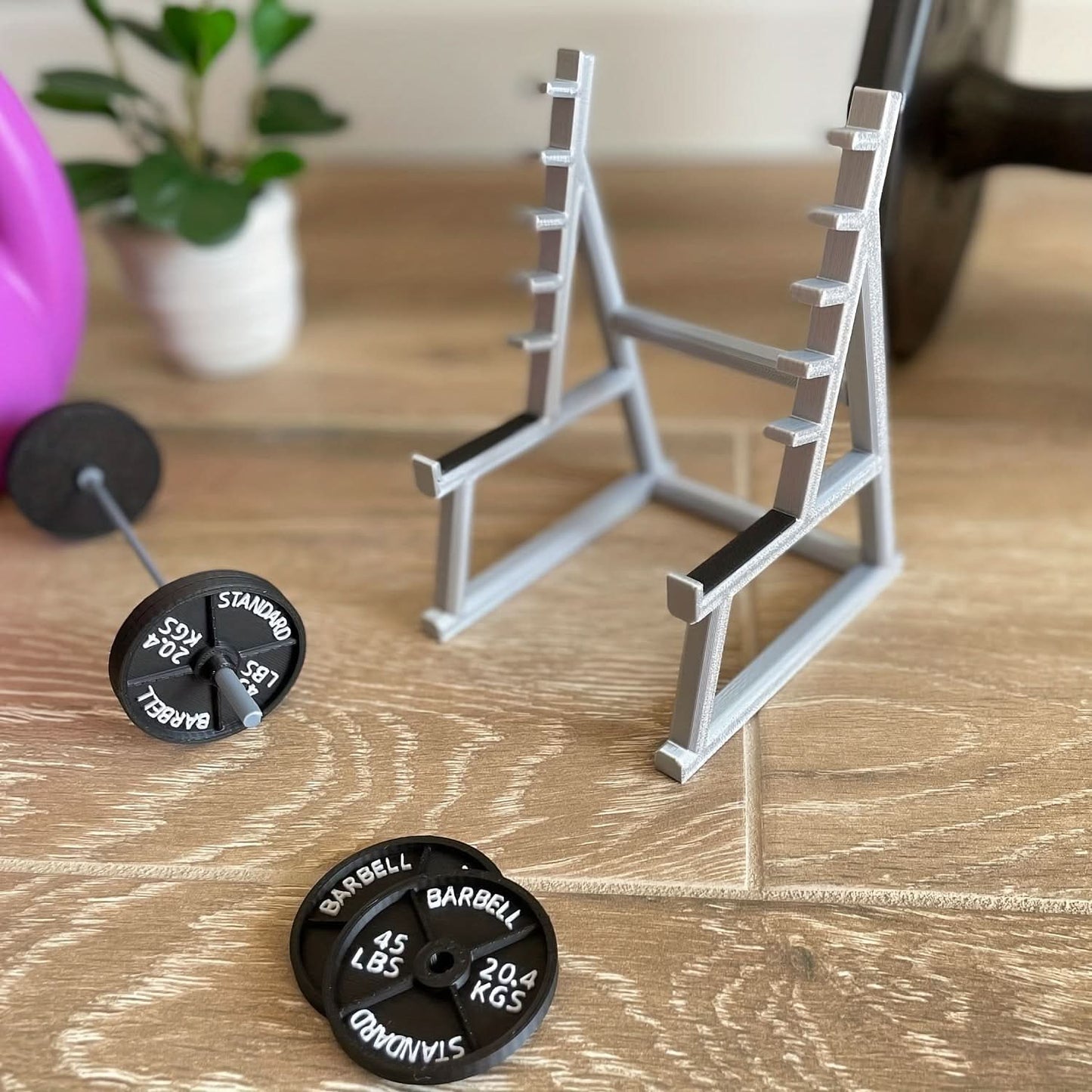 Funny Barbell Rack Pen Holder