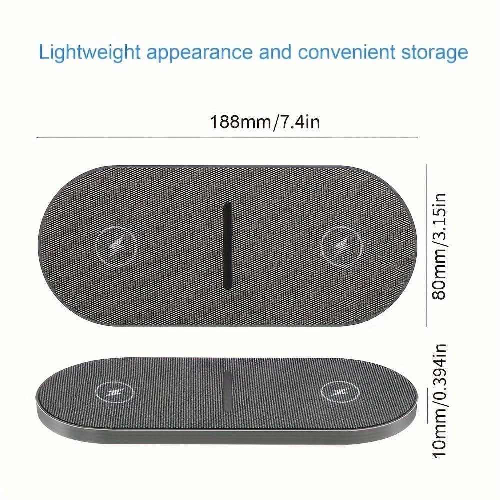 2-in-1 Dual Wireless Charger Pad – Fast Charging Station