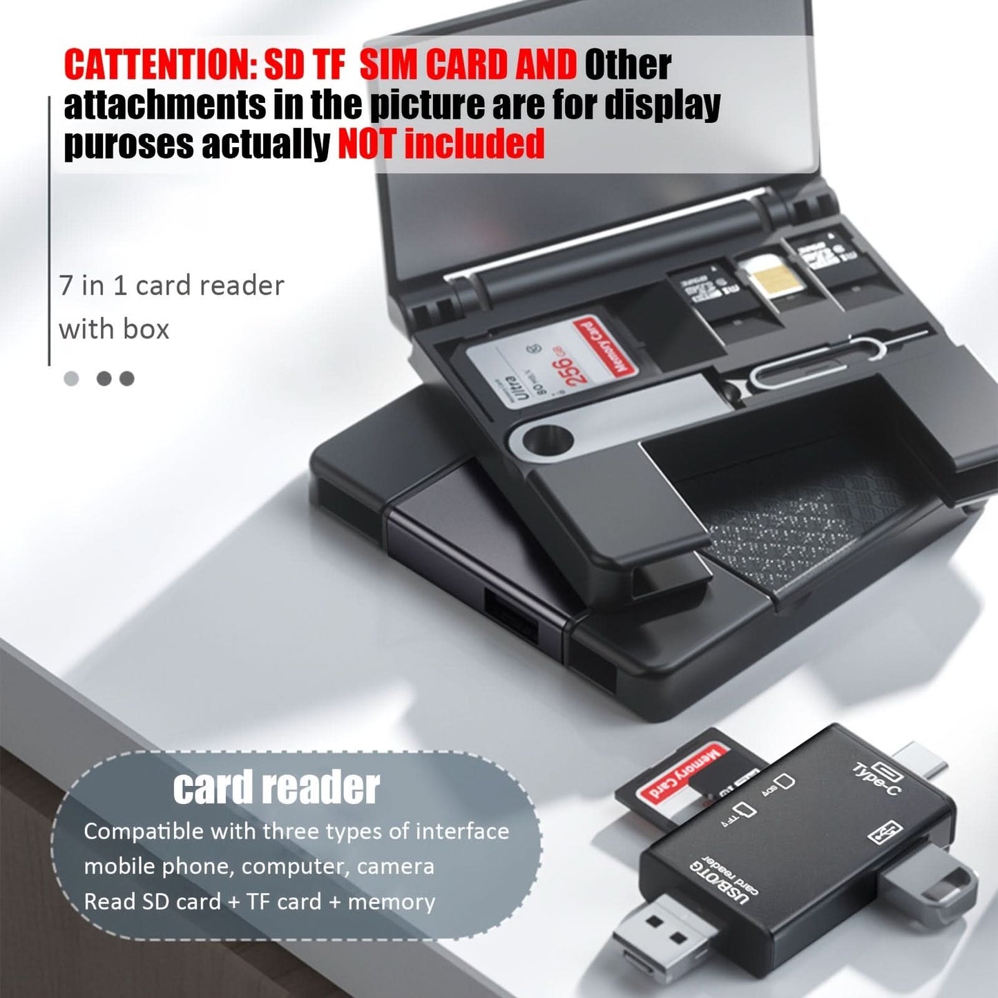 7-in-1 OTG Card Reader for Smart Devices