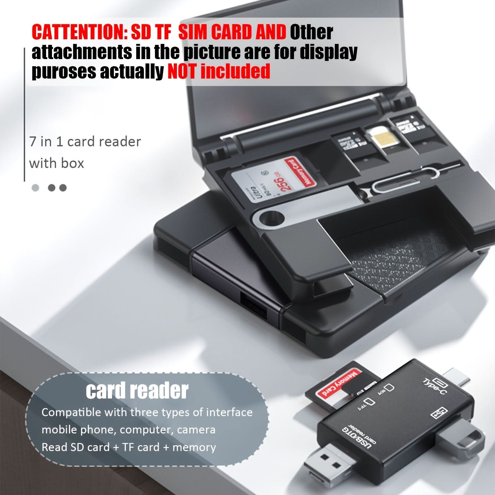 7-in-1 OTG Card Reader for Smart Devices